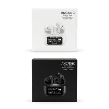 Elite ANC Wireless Earbuds with Full-Color LCD Touch