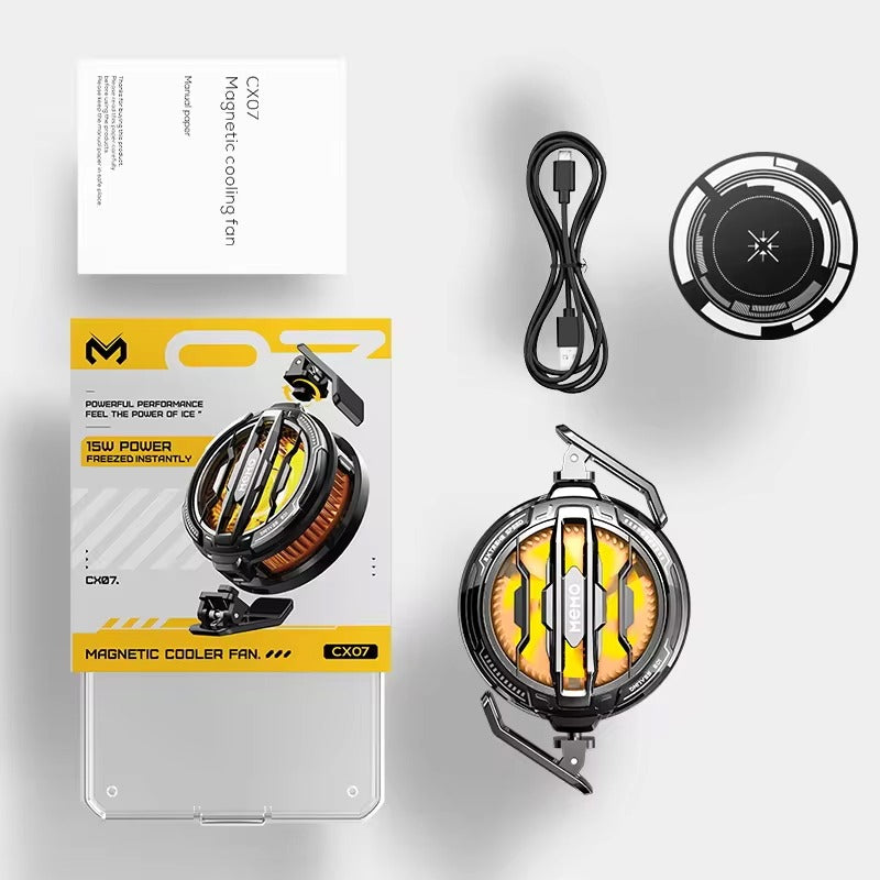 Original MEMO CX07 Portable Magnetic Mobile Cooling Fan