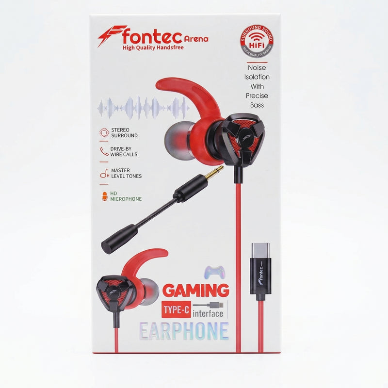 PUBG Gaming Earphones Type-C – Accurate Left Right Footstep Sound & Deep Bass